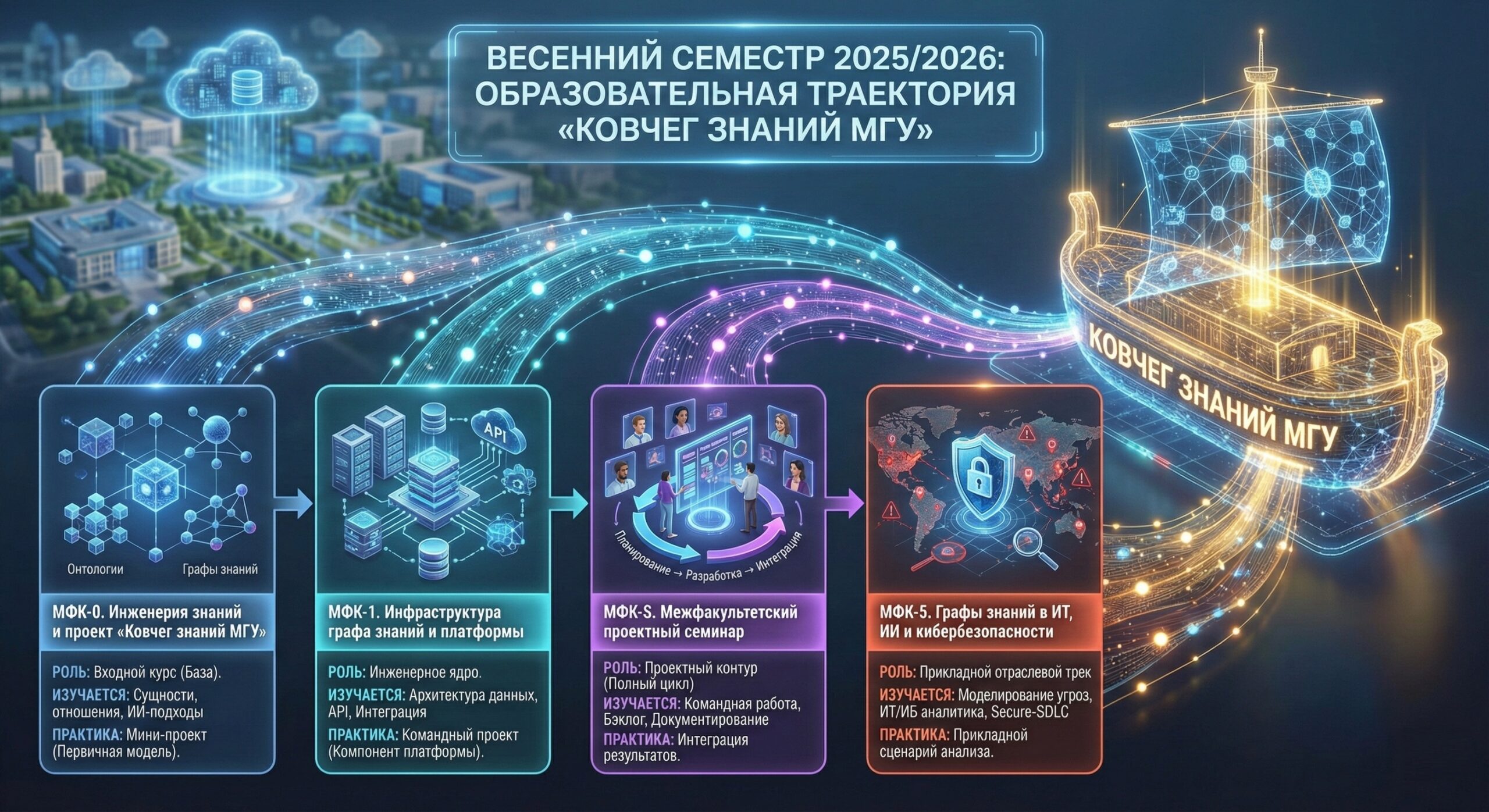 Проект «Ковчег знаний МГУ» и межфакультетские курсы ИМИСС МГУ (весенний семестр 2025/2026)